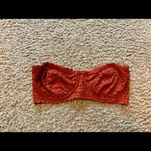 Boho lace strapless bra!